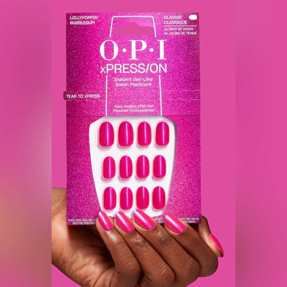 OPI xpress/on classic salon gel like salon manicure